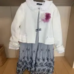 べべBEBE卒園入園セット(ワンピース、ジャケット、シャツ、コサージュ)130