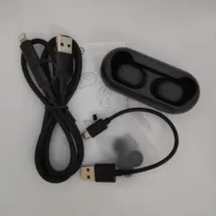 ワイヤレスイヤフォン 充電ケース付き 黒