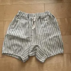 美品 arkakama アルカカマ ストライプ柄 ハーフパンツ 3L