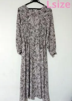 ハニーズ GLACIER　花柄ワンピース　Lサイズ ピンク