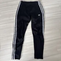 adidas 3本ライン ジャージパンツ 黒　S