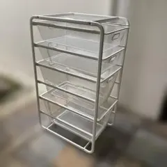 IKEA アルゴート ALGOT / メッシュバスケット 収納ラック ホワイトのサムネイル
