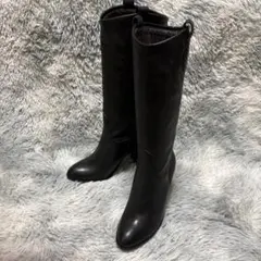 新品✨DIANA/ダイアナ 24.5cm ロングブーツ 黒　レザー