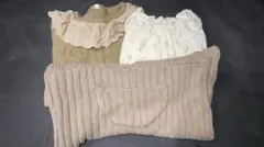 ベビーロンパース　3点セット　70〜80センチ