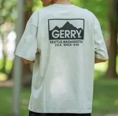 「GERRY」別注 バックプリント/ワンポイント 半袖Tシャツ　Mのサムネイル