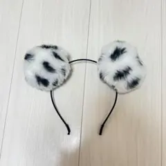 ディズニー　カチューシャ　ファー　ダルメシアン