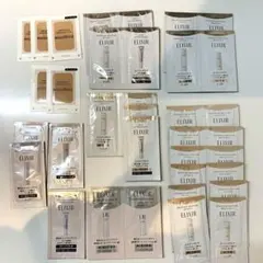 ELIXIRサンプル30点とマキアージュファンデーションサンプル5点