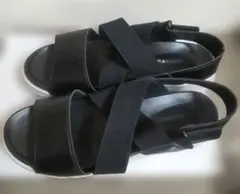 Pansy レディース　サンダル　LLサイズ　黒のサムネイル
