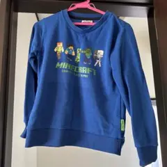 Minecraft 140キャラクタートレーナー 青　裏起毛