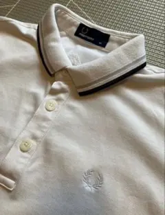 Fred Perry (フレッドペリー)× ナリフリ ホワイト ポロシャツ