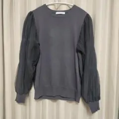 chocol raffine robe グレー ニットトップスのサムネイル