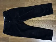 ジャーナルスタンダードラックス　ネイビー コーデュロイ クロップドパンツ