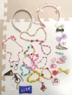 カラフルビーズブレスレットセット