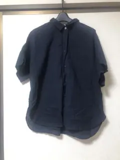 UNIQLO 半袖シャツ ネイビー XL