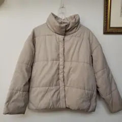 ダウンジャケット earth オフホワイト