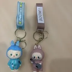 ウサギ 着ぐるみ キーホルダー 2個セット