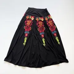 トクコプルミエヴォル 2012AW 刺繍 ロングスカート フレア C520