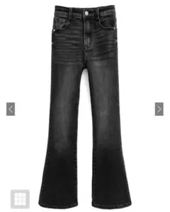 GRL cu498 ハイウエスト フレア デニムパンツ m