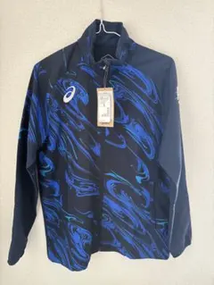 アシックス ASICS ウインドブレーカー Sサイズ ブルー系 タグ付き未使用