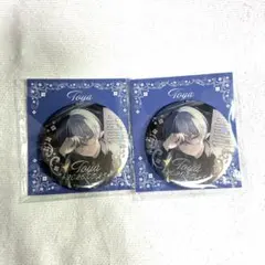 プロセカ 青柳冬弥 アクリル色紙 缶バッジ はっぴーこれくしょんくじ