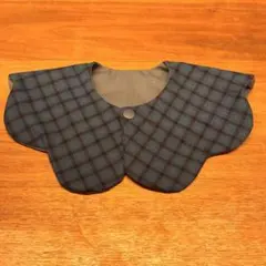 スタイ　チェック　クリスマス　花形　ハンドメイド　もくもく　ファミリア風