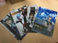 エヴァンゲリオン　EVANGELION　ローソン限定クリアファイル5点セットB