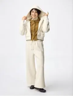 GU♡パフスェットバギーパンツ+EC(丈短め63cm)ナチュラル