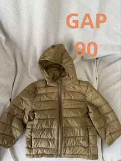 GAP フード付きダウンコート 90cm カーキ　アウター