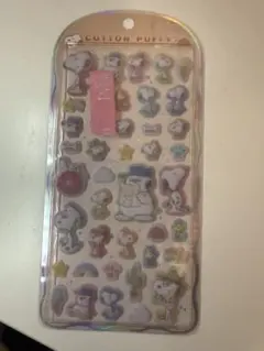 正規品！！スヌーピー ステッカーシート コットンパフィシール ぷっくり