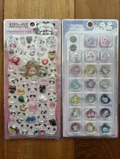 【正規品✨】もちもちぱんだ ジュエルプチドロ、おはじきシール　2点セット