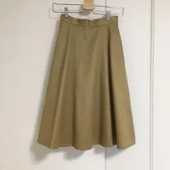 beauty&youth フレアスカート　ベージュ
