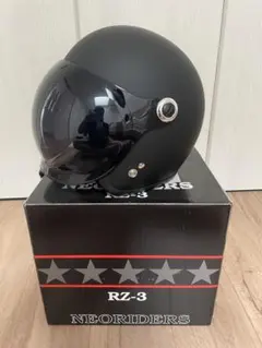 NEORIDERS RZ-3 マットブラック ジェットヘルメットのサムネイル