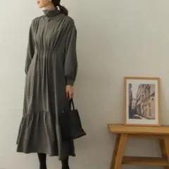 値下げ　美品　DOORS ティアードギャザーワンピース