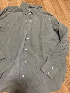 グリーン長袖シャツ サイズ0 綿100%