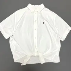 極美品 定価3.5万円 ポロ ラルフローレン リネン アイレット ブラウス