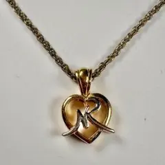 NINA RICCI ニナリッチ ネックレス ハート NRロゴ ゴールド