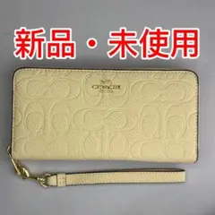 990 美品 COACH コーチ ラウンドファスナー 長財布 馬車柄 保存袋 