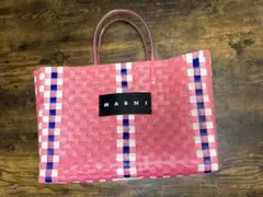 MARNI チェック柄 かごバッグ 編みバッグ - メルカリ