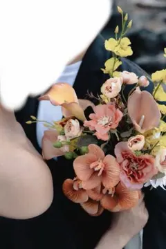 ウエディングブーケ ✴︎ オレンジ テラコッタ