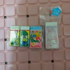 サンリオキャラクター消しゴムセット（4個）平成レトロ