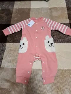 ピンクくまさん　カバーオール