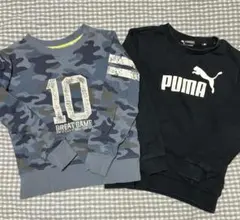 迷彩柄トレーナーとPUMAトレーナーセット