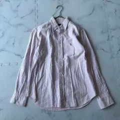 ✨美品✨ラルフローレン　薄ピンク　長袖シャツMのサムネイル
