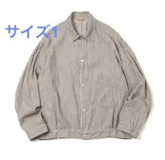 comoli 22SS ストライプブルゾン サイズ1 22SS comoli ストライプブルゾン