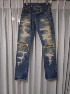 ヒステリックグラマー HYSTERIC GLAMOUR クラッシュデニムスタッズ