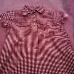 新年特割(^_^)♬新品同然☆mont-bell半袖シャツ 110㌢女児用