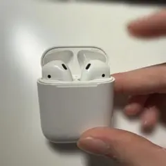 【ジャンク品】AirPods本体 ホワイト 充電ケース付き