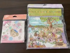 ダッフィー⭐︎ミニタオル・巾着セット