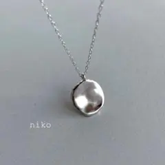 342｜ ニュアンス コイン ネックレス シルバー アクセサリー ペンダント