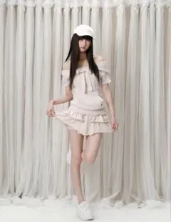 Fluffy Ribbon Knit Set andwang - メルカリ